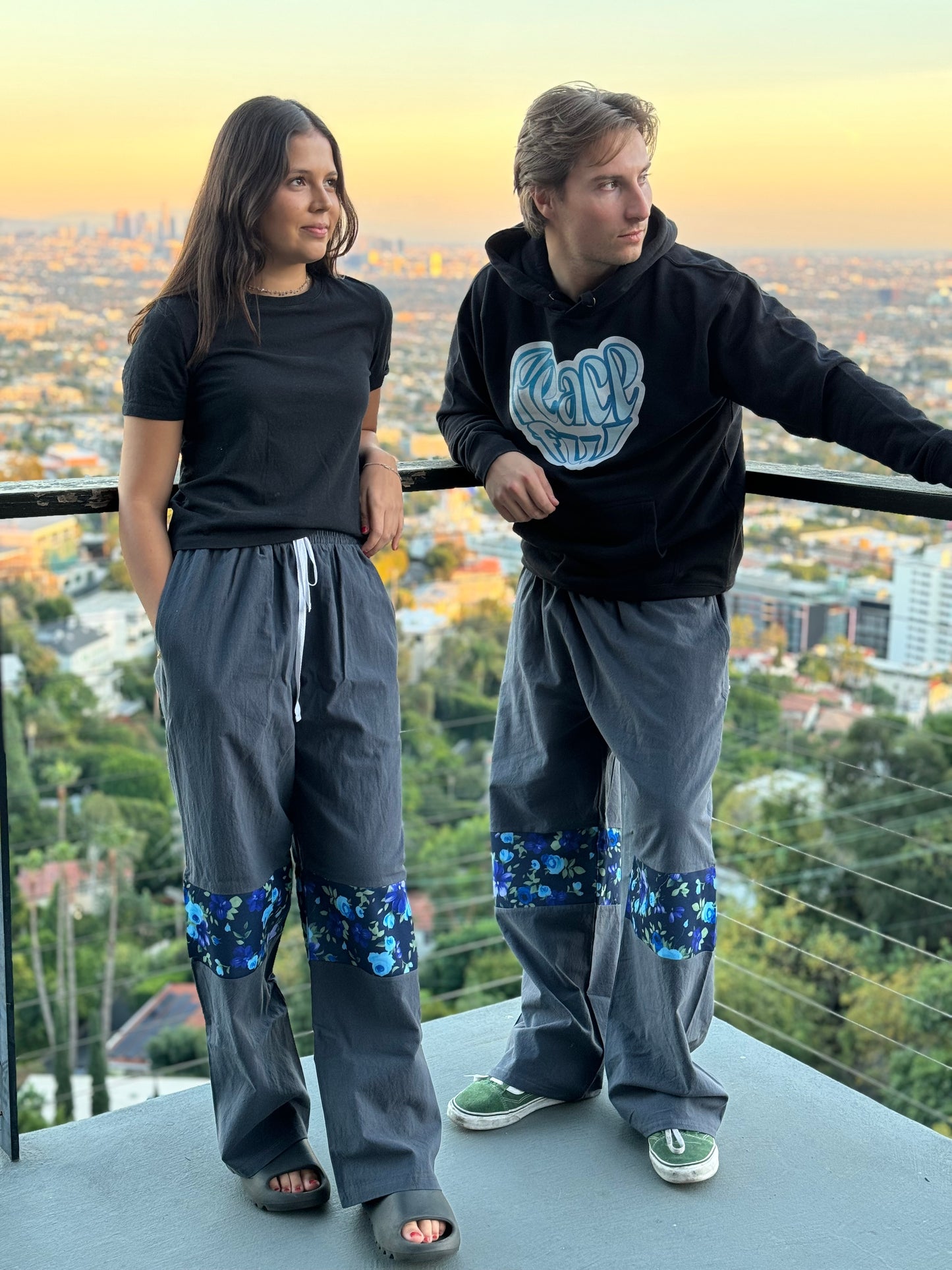 Graphite Blossom Pants