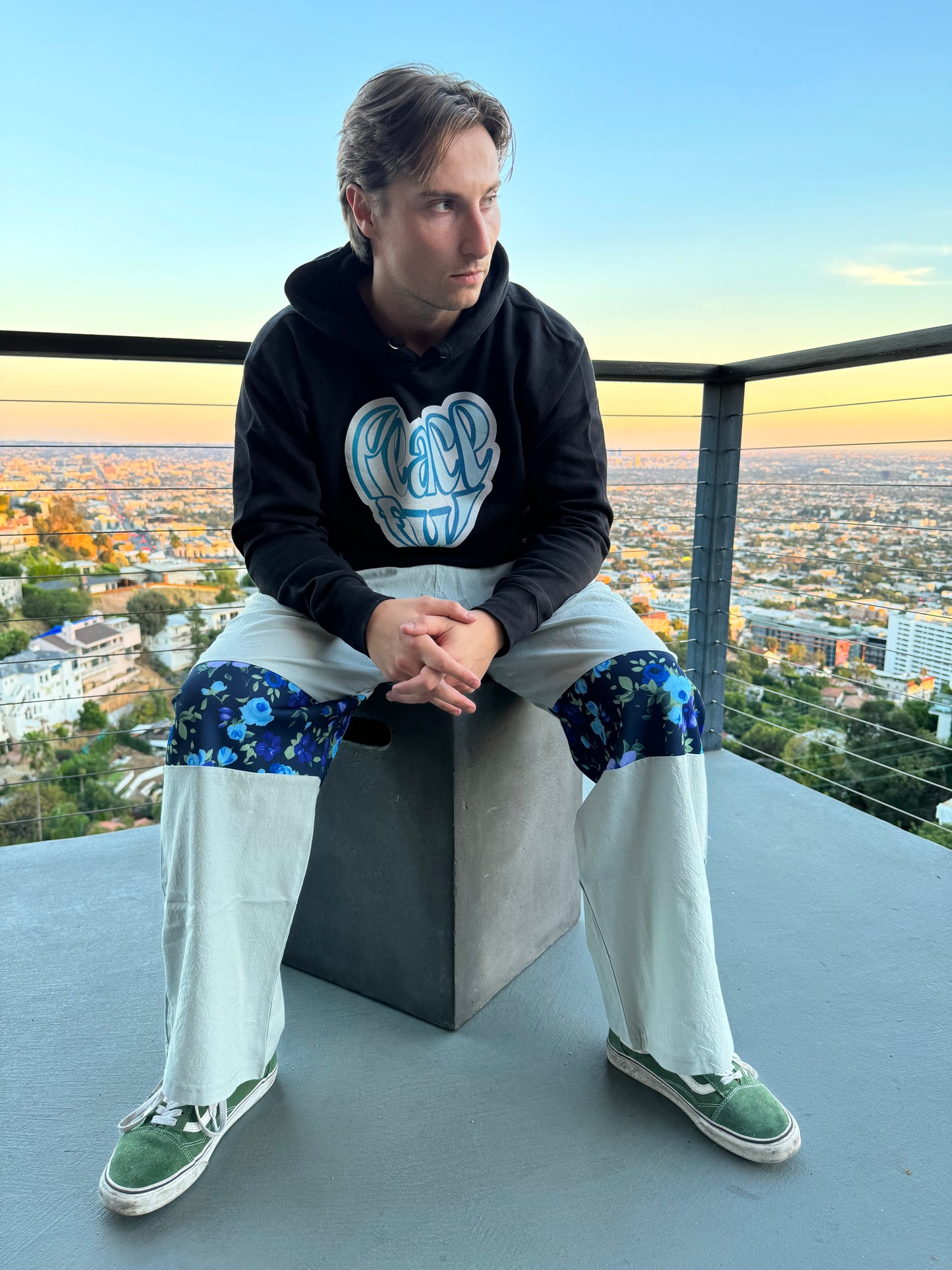 Graphite Blossom Pants
