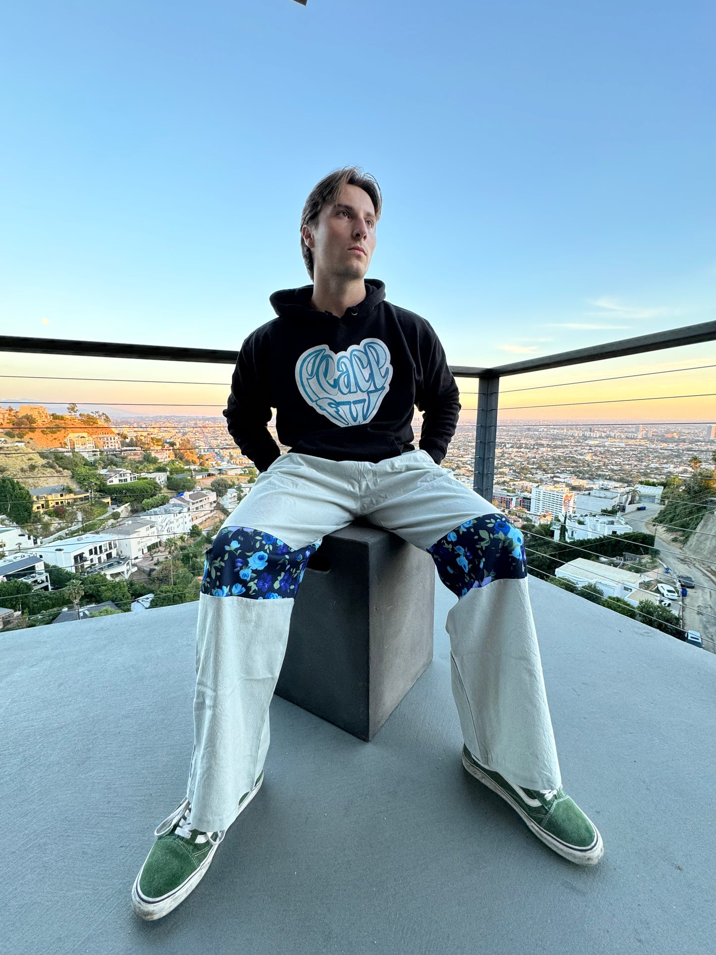 Graphite Blossom Pants