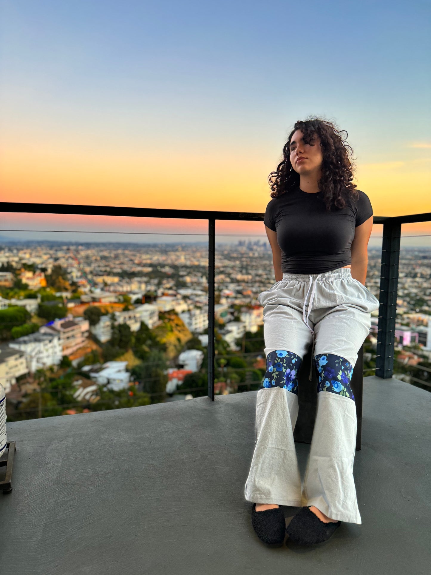 Graphite Blossom Pants