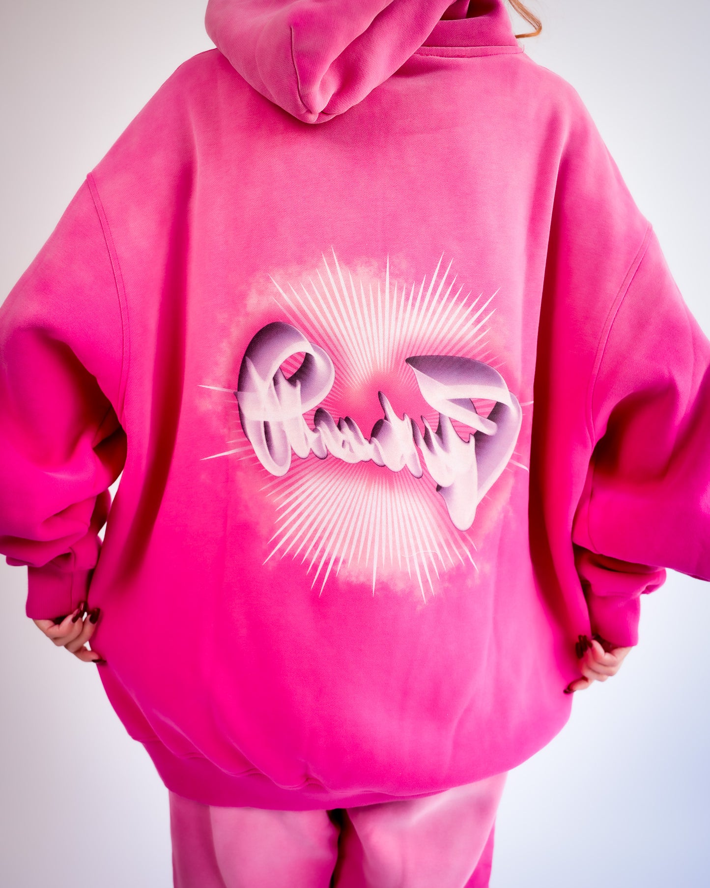 PEACE MASCOT HOODIE (ROSE)