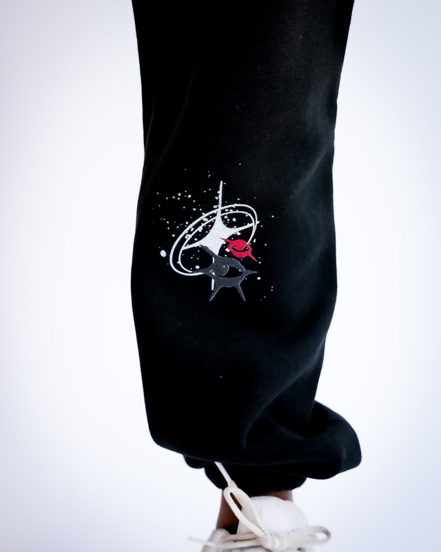 PEACE MASCOT JOGGERS (BLACK)