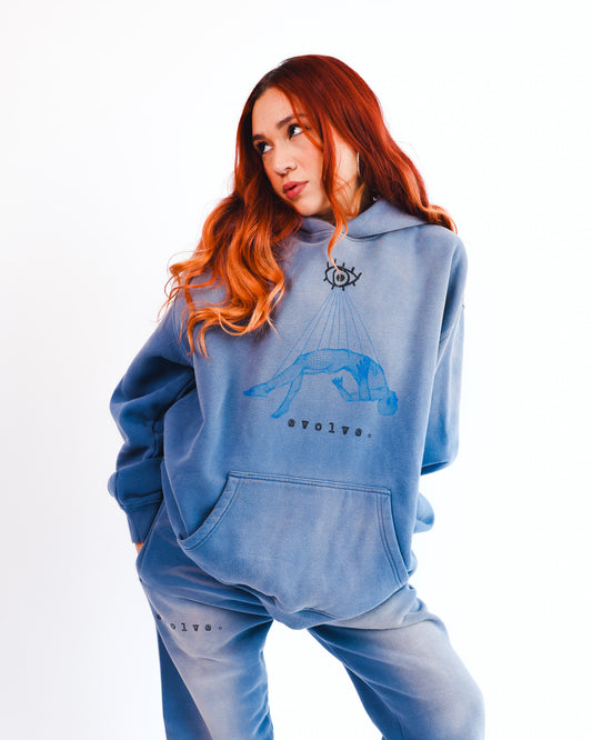 EVOLVER HOODIE (DENIM BLUE)