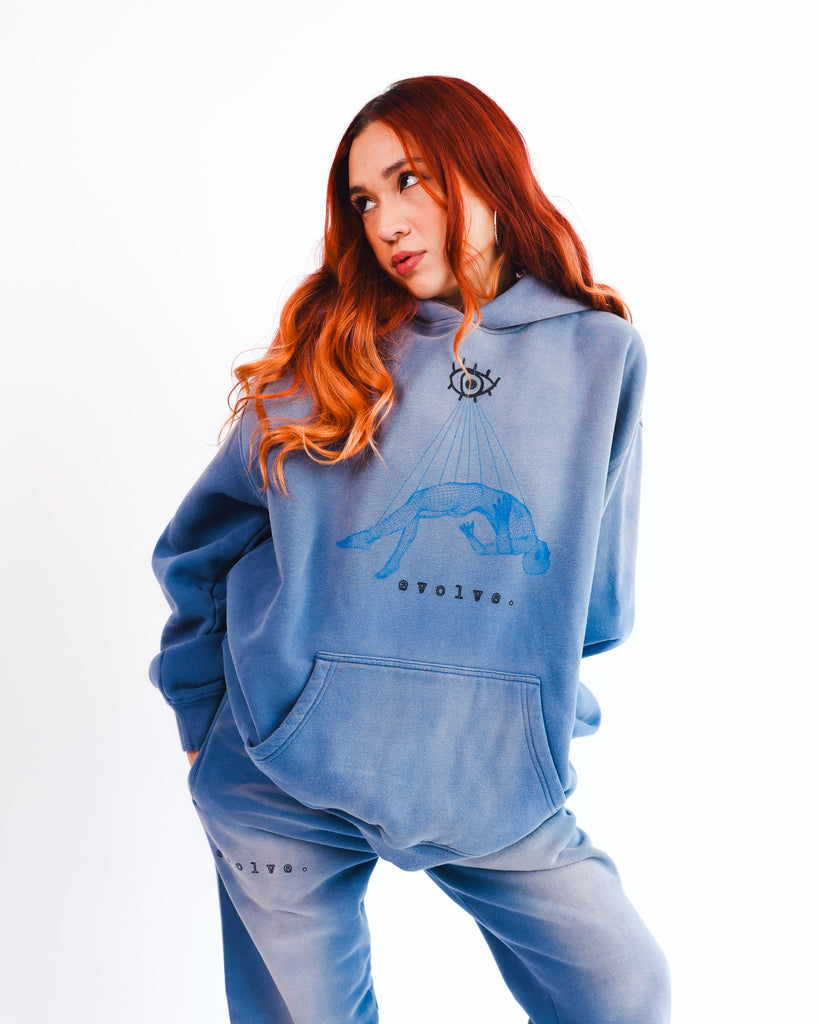 EVOLVER HOODIE (DENIM BLUE)
